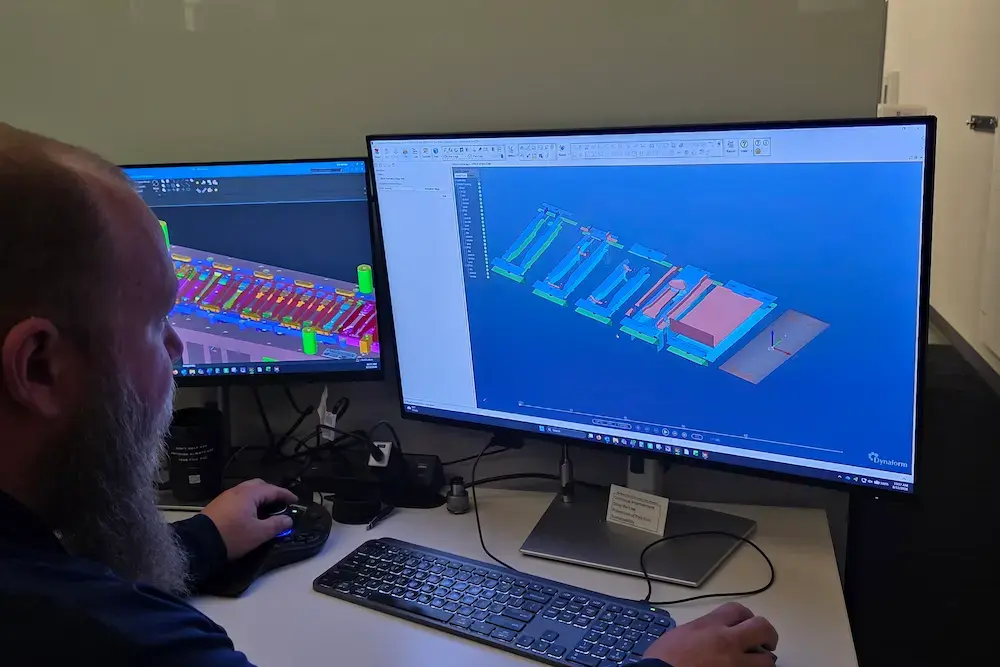 designing part on computer