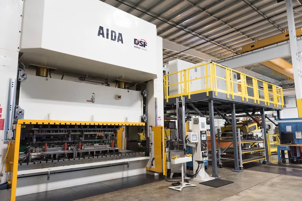 AIDA machine for quality metal stampings